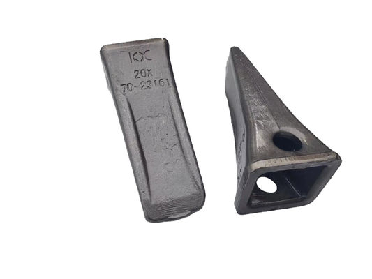 Kobelco Series Forged ถัง Teeth 20X-70-23161 ชิ้นส่วนอะไหล่เครื่องจักรขนย้ายดิน