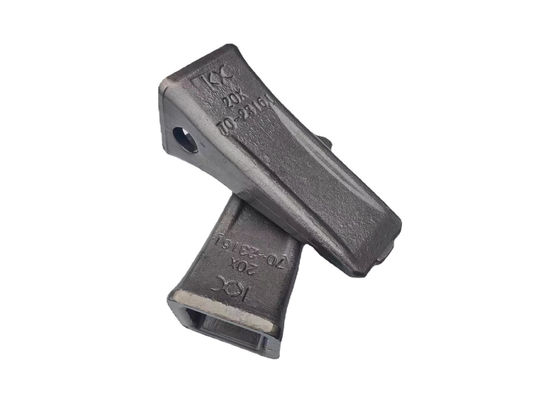 Kobelco Series Forged ถัง Teeth 20X-70-23161 ชิ้นส่วนอะไหล่เครื่องจักรขนย้ายดิน